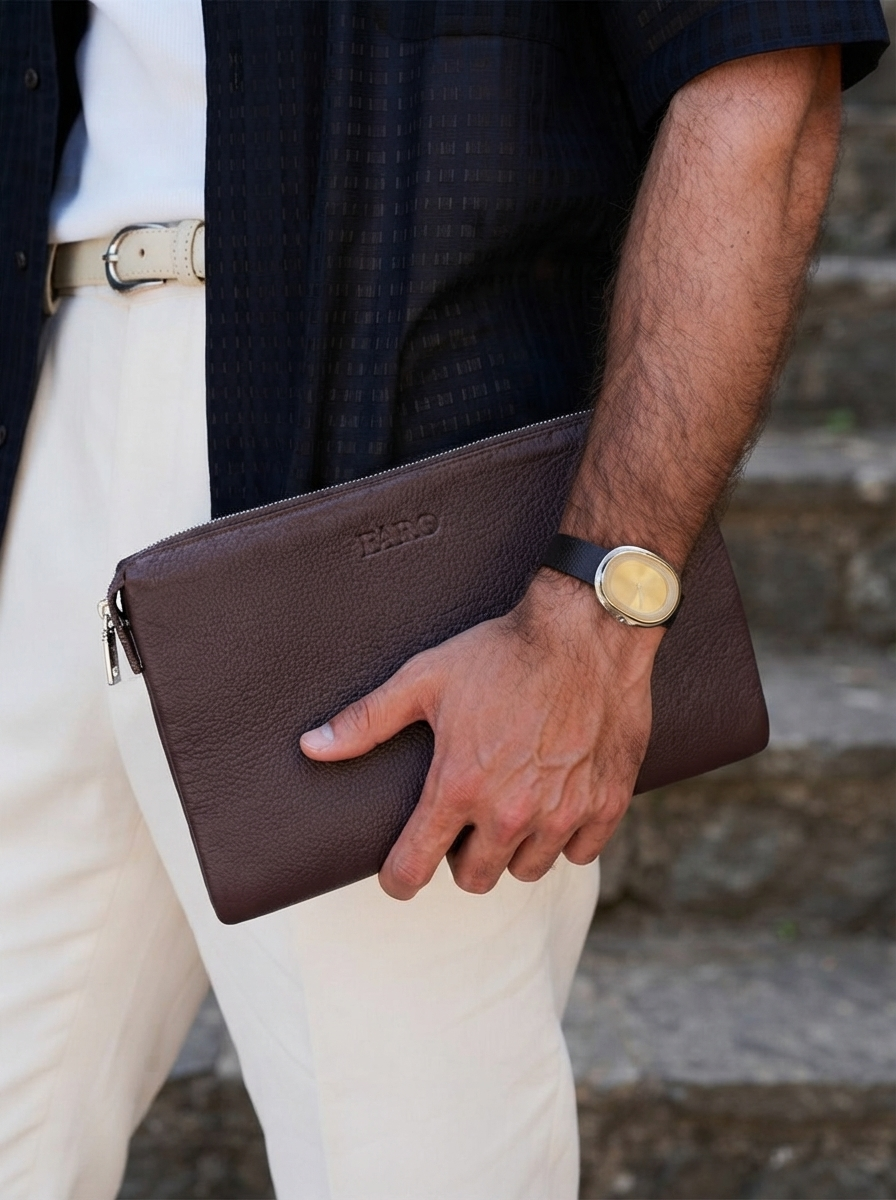 Brown Clutch Bag